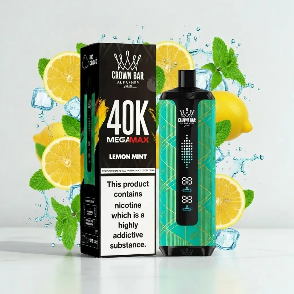 Crown Bar Lemon Mint 40k puffs 6mg - Image 2