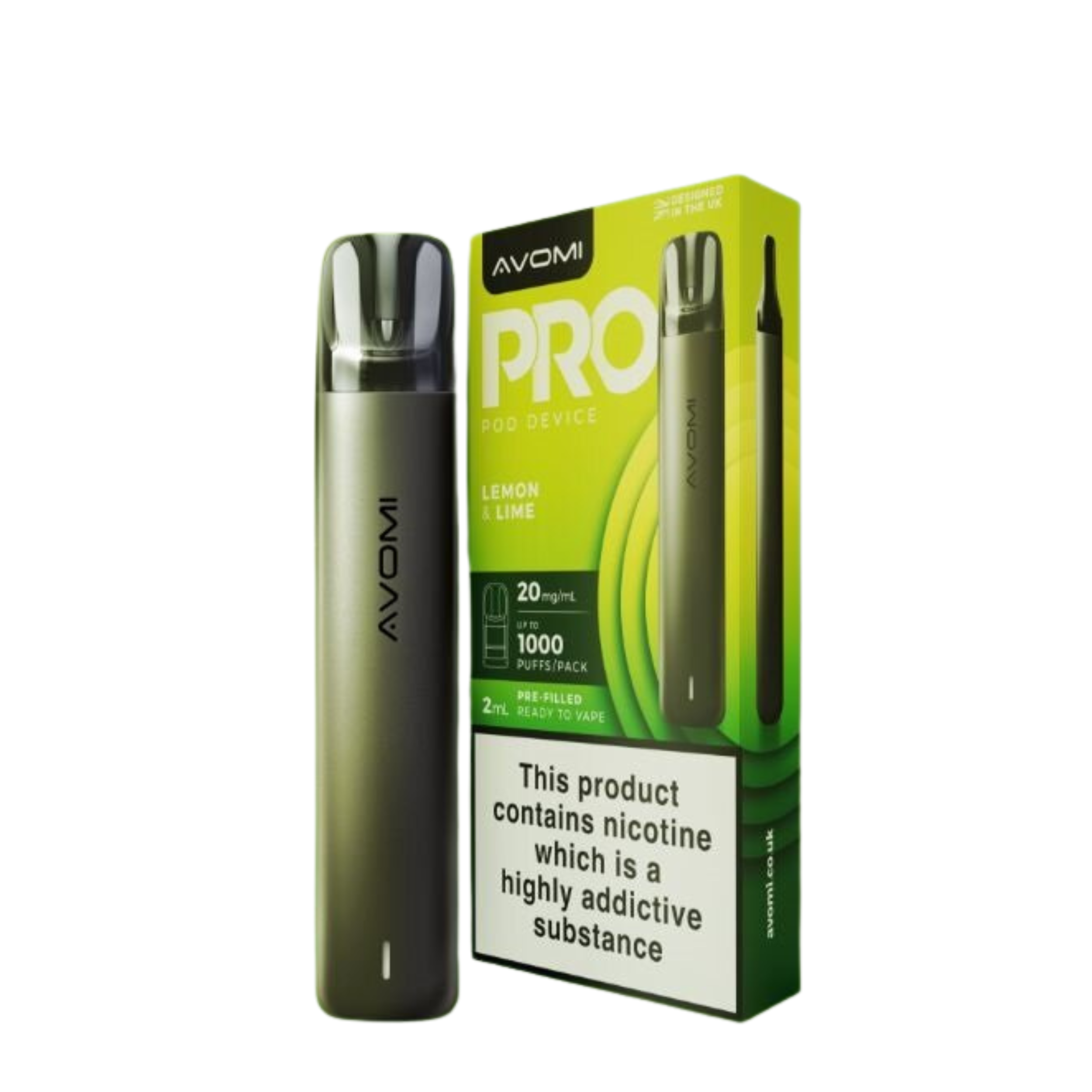 Avomi Pro 20mg (2%) Prefilled Pod Vape Kit - Image 5
