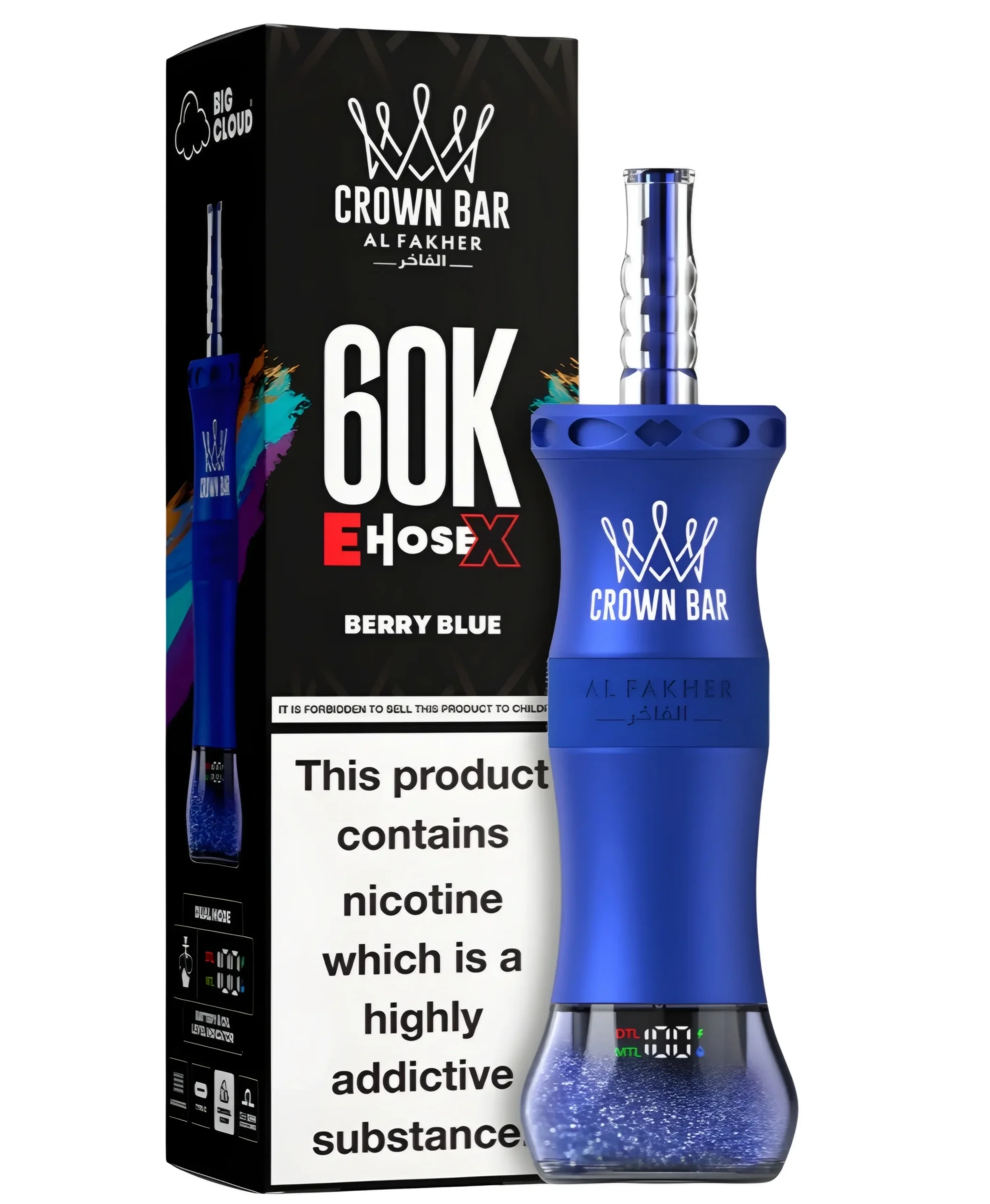 Crown Bar Berry Blue 60K puffs